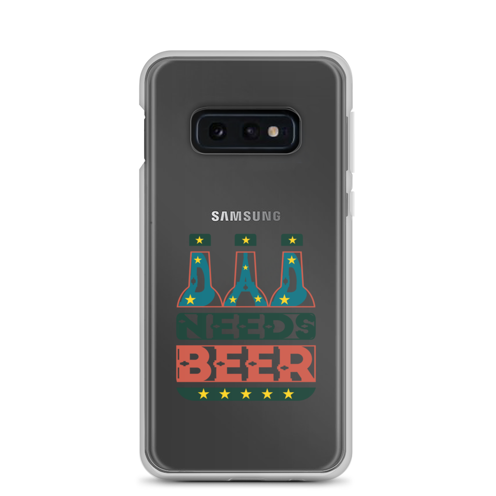 Dad Needs Beer Clear Case for Samsung®