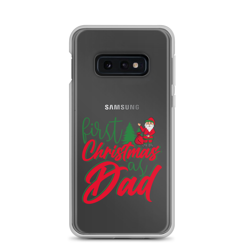 First Christmas As Dad Clear Case for Samsung®