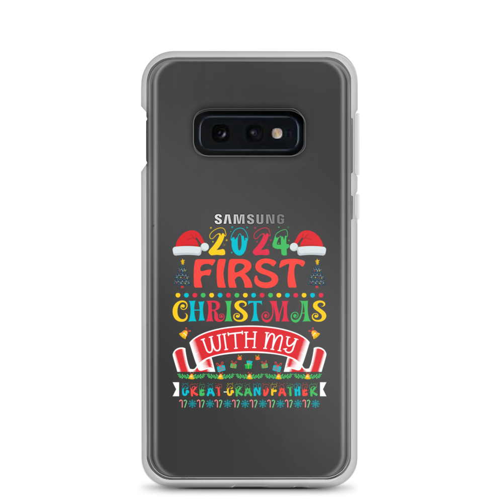 2024 My First Christmas With My Great Grandfather Clear Case for Samsung®