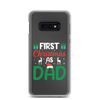 First Christmas As Dad Clear Case for Samsung®