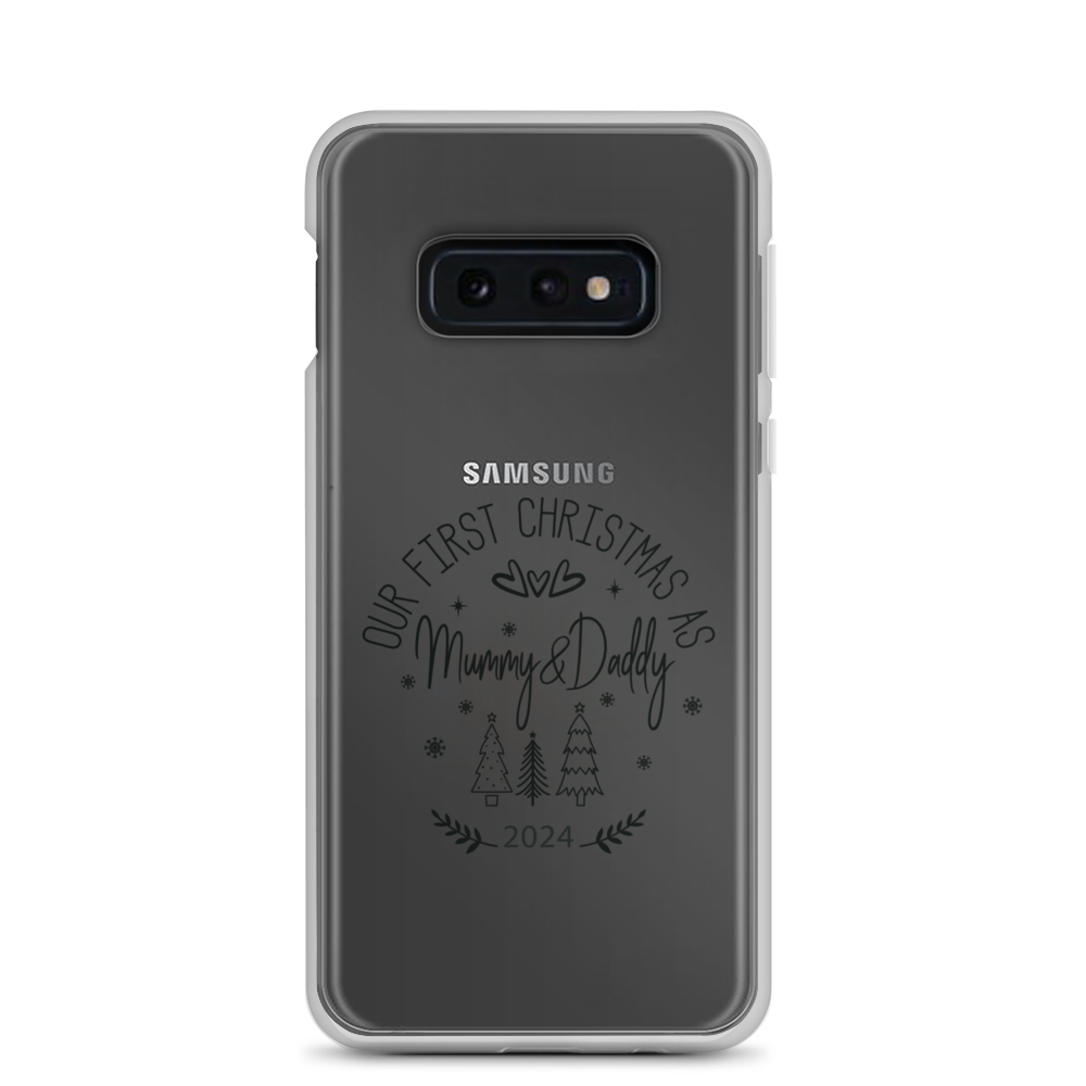 Our First Christmas As Daddy & Mummy 2024 Clear Case for Samsung®