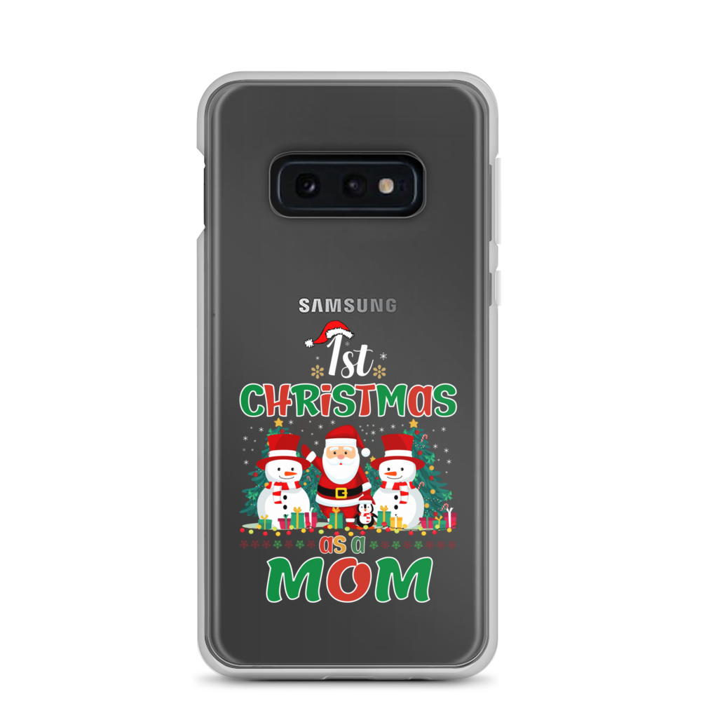 1st Christmas As A Mom Clear Case for Samsung®