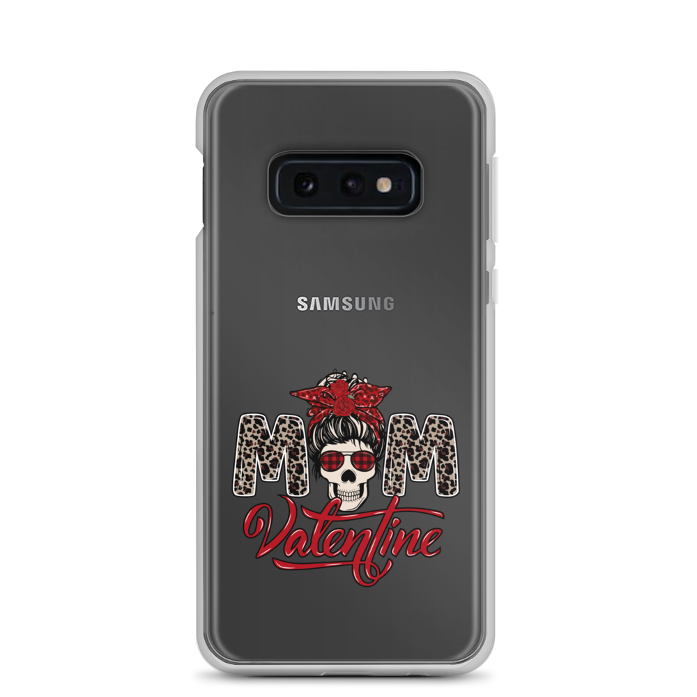 Skull Mom Valentine Clear Case for Samsung®