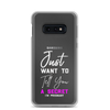 Just Want to Tell You A Secret I'm Pregnant Clear Case for Samsung®