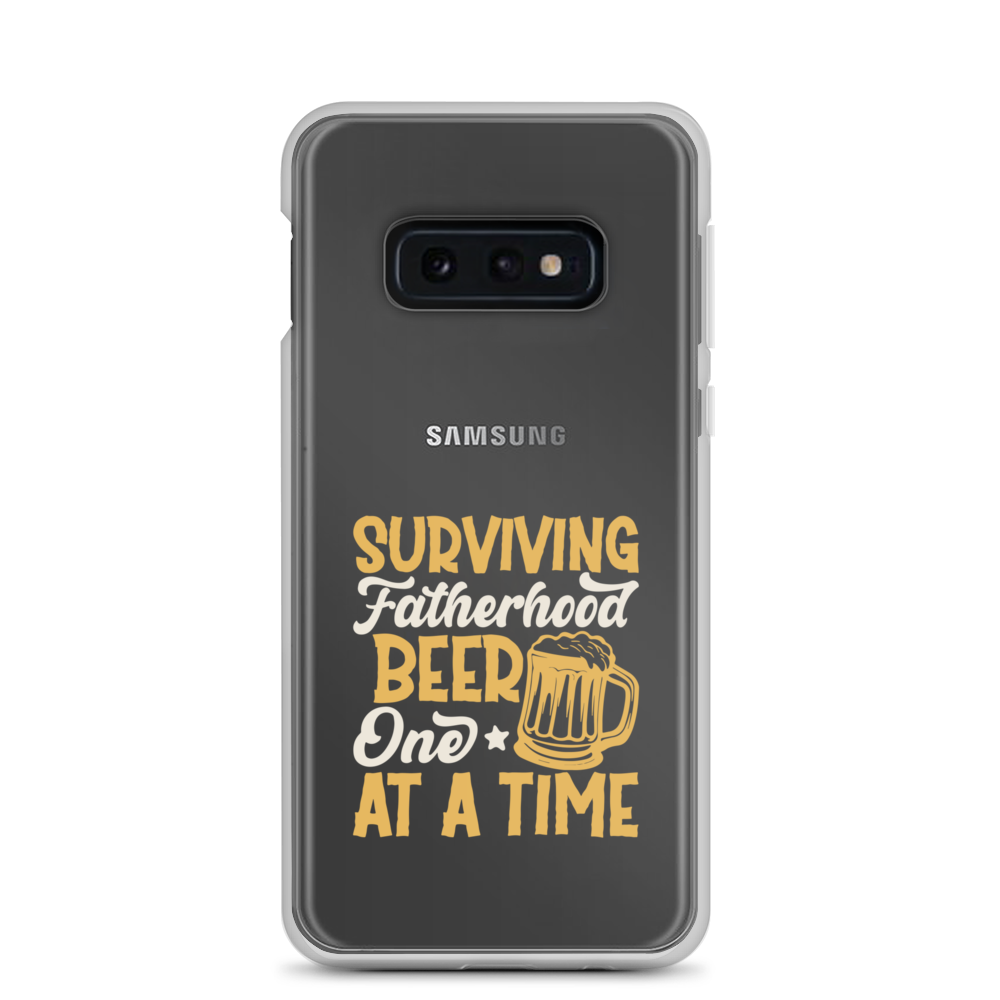 Surviving Fatherhood One Beer At A time Clear Case for Samsung®