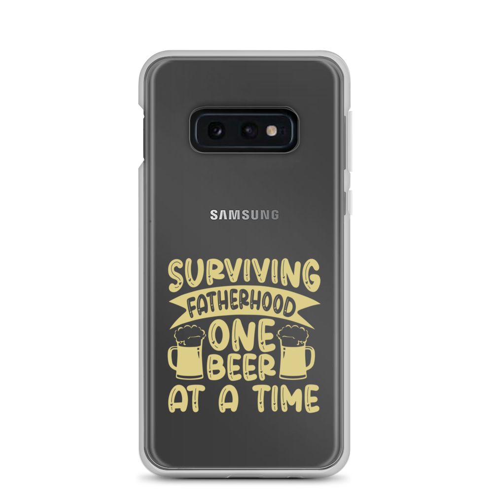 Surviving Fatherhood One Beer At A time Clear Case for Samsung®