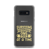 Surviving Fatherhood One Beer At A time Clear Case for Samsung®