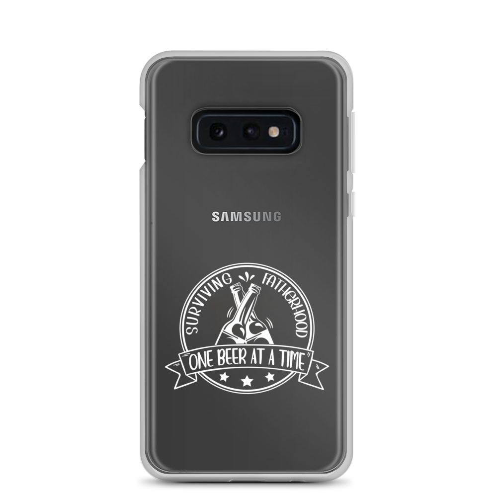 Surviving Fatherhood One Beer At A time Clear Case for Samsung®