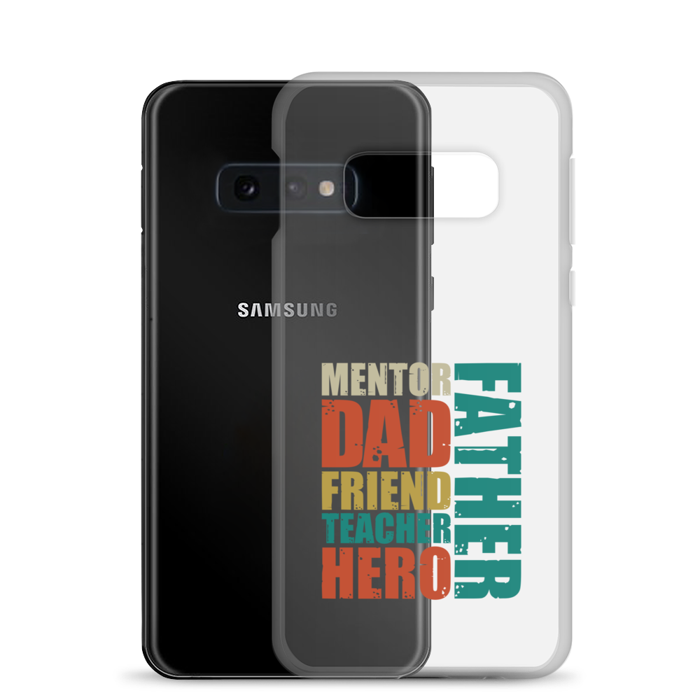 Mentor Dad Fiend Teacher Hero Father Clear Case for Samsung®