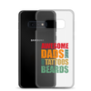 Awesome Dads Tattoos Beards Clear Case for Samsung®