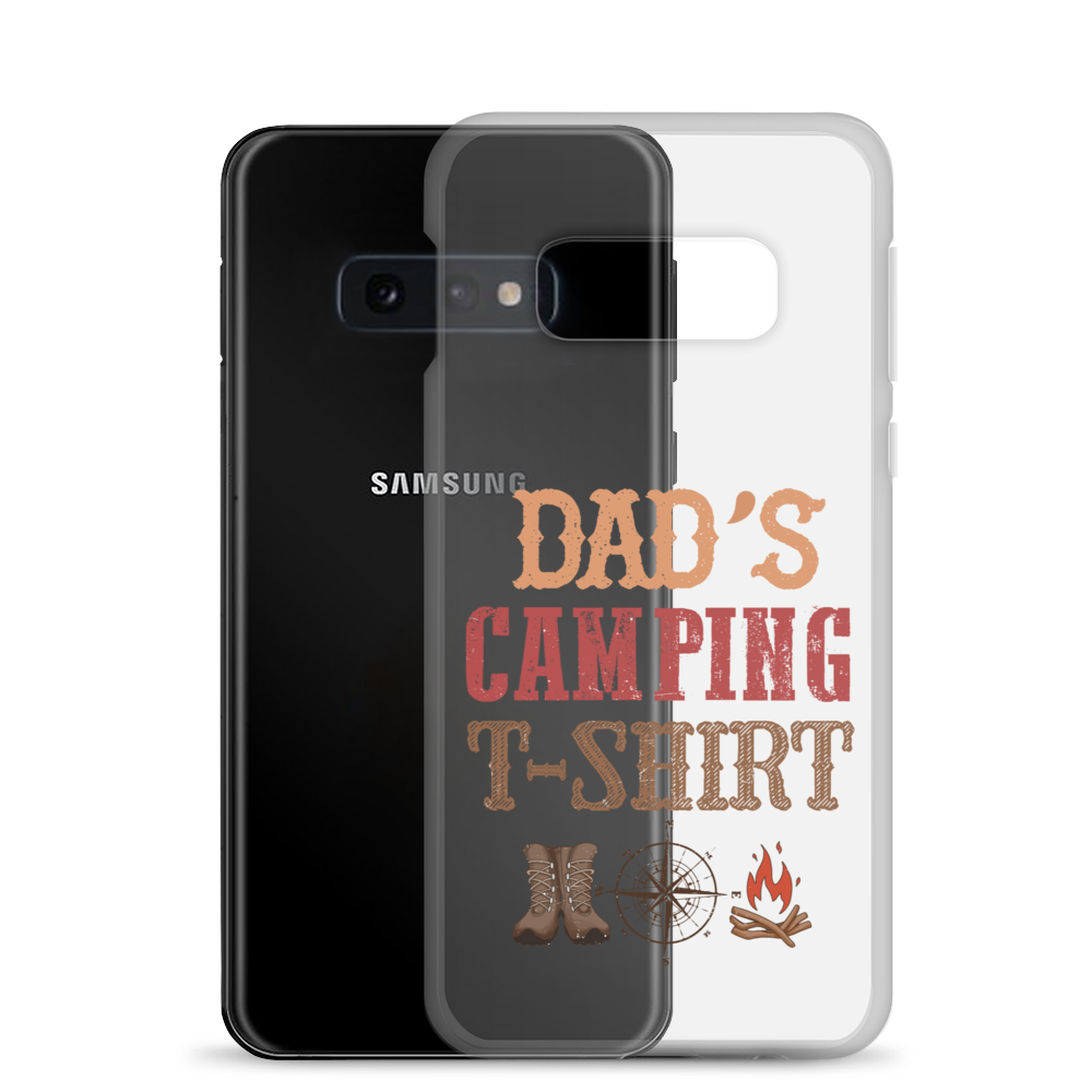 Dad's Camping T-Shirt Clear Case for Samsung®