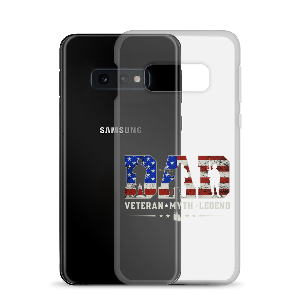 Dad Veteran Myth Legend Clear Case for Samsung®