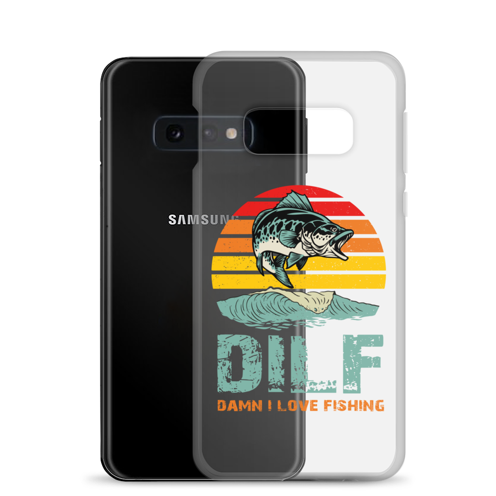 Dilf Damn I Love Fishing Clear Case for Samsung®