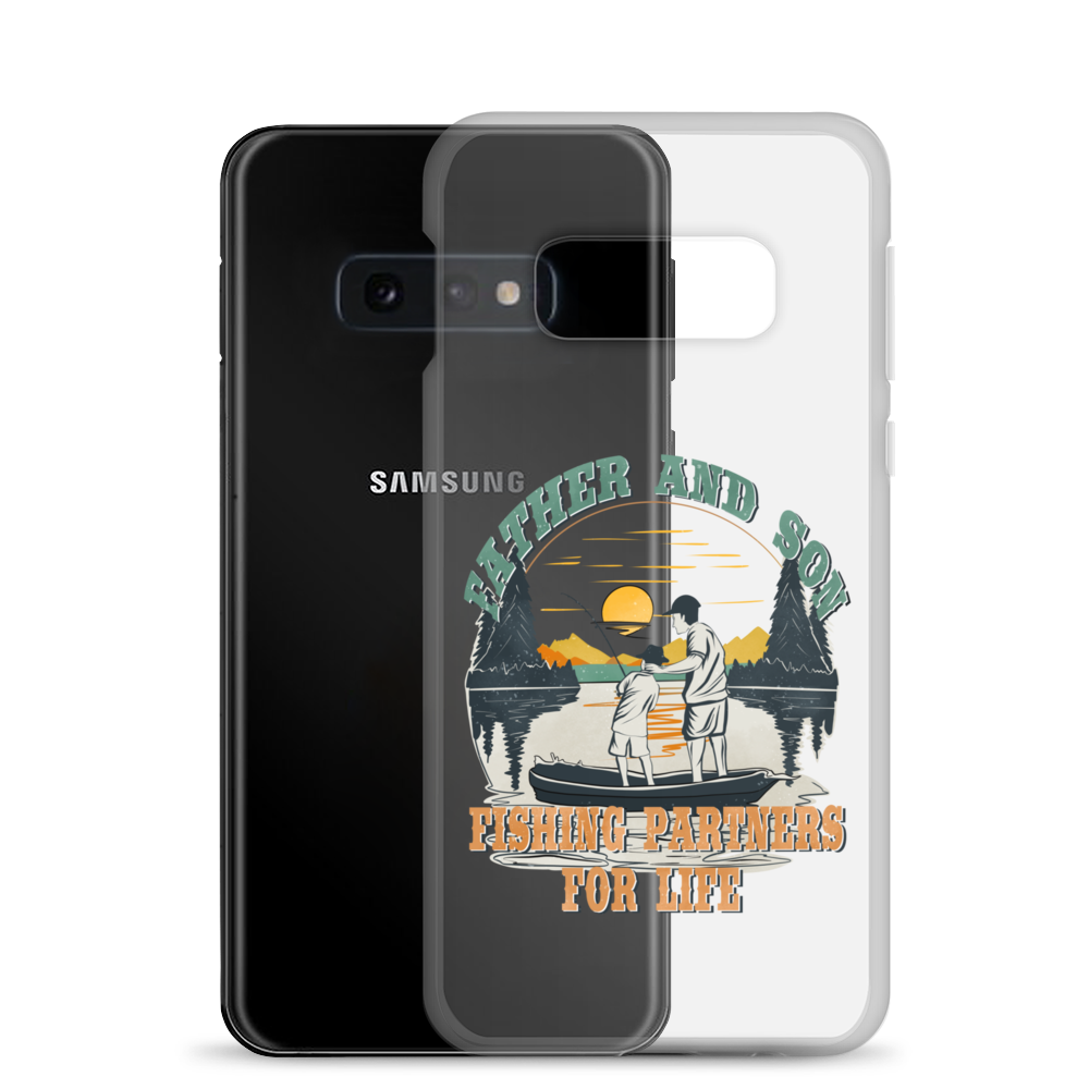 Father And Son Fishing Partners For Life Clear Case for Samsung®