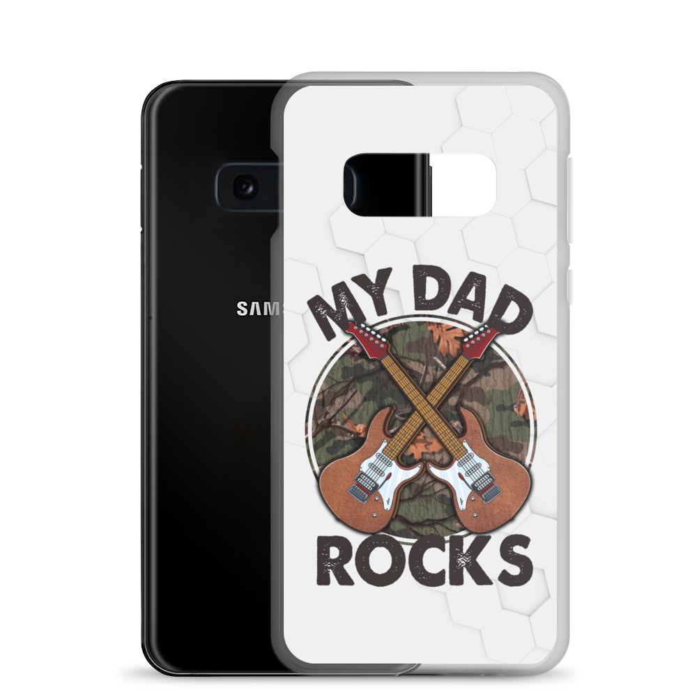 My Dad Rocks Clear Case for Samsung®