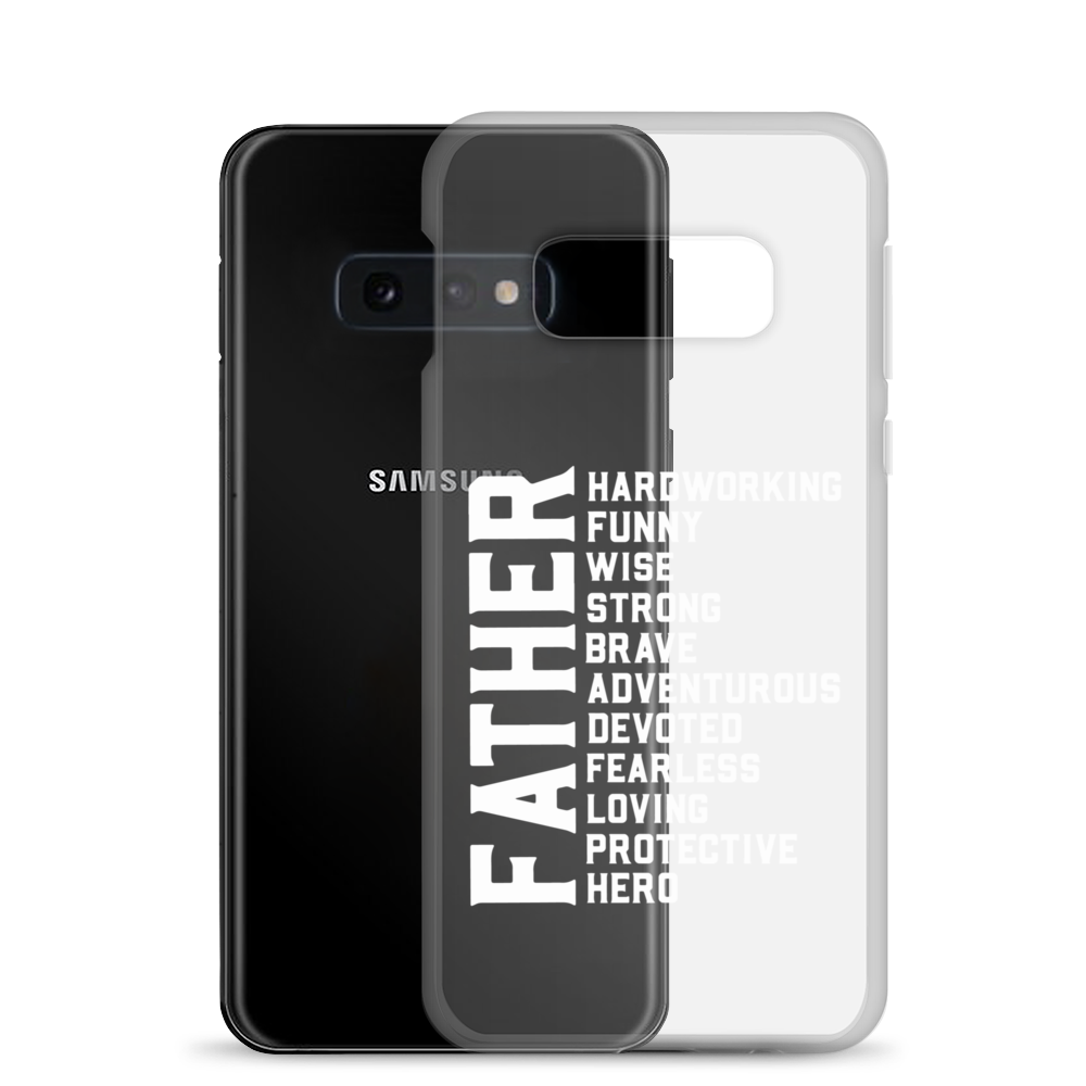 Father Hardworking funny Wise Strong Clear Case for Samsung®