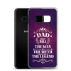 Dad Best Number 1 The Man The Myth The Legend Clear Case for Samsung®