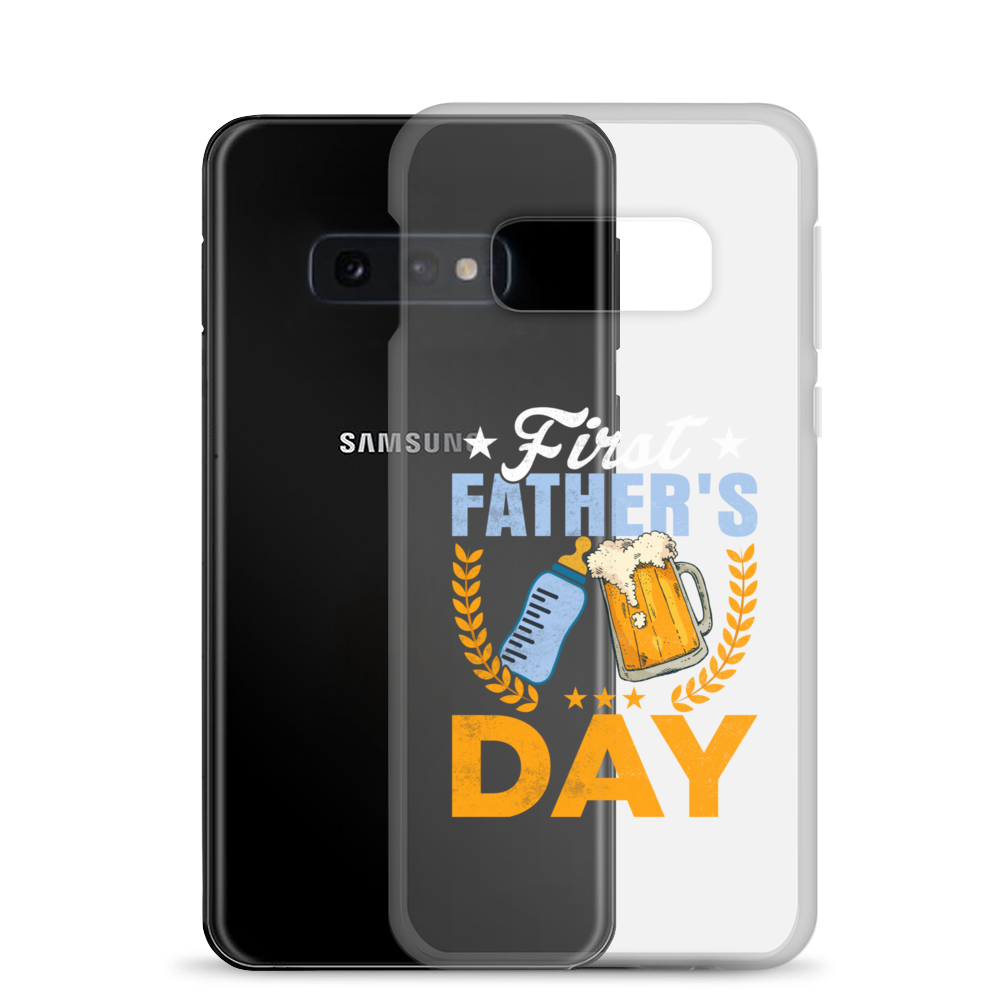 First Father's Day Clear Case for Samsung®