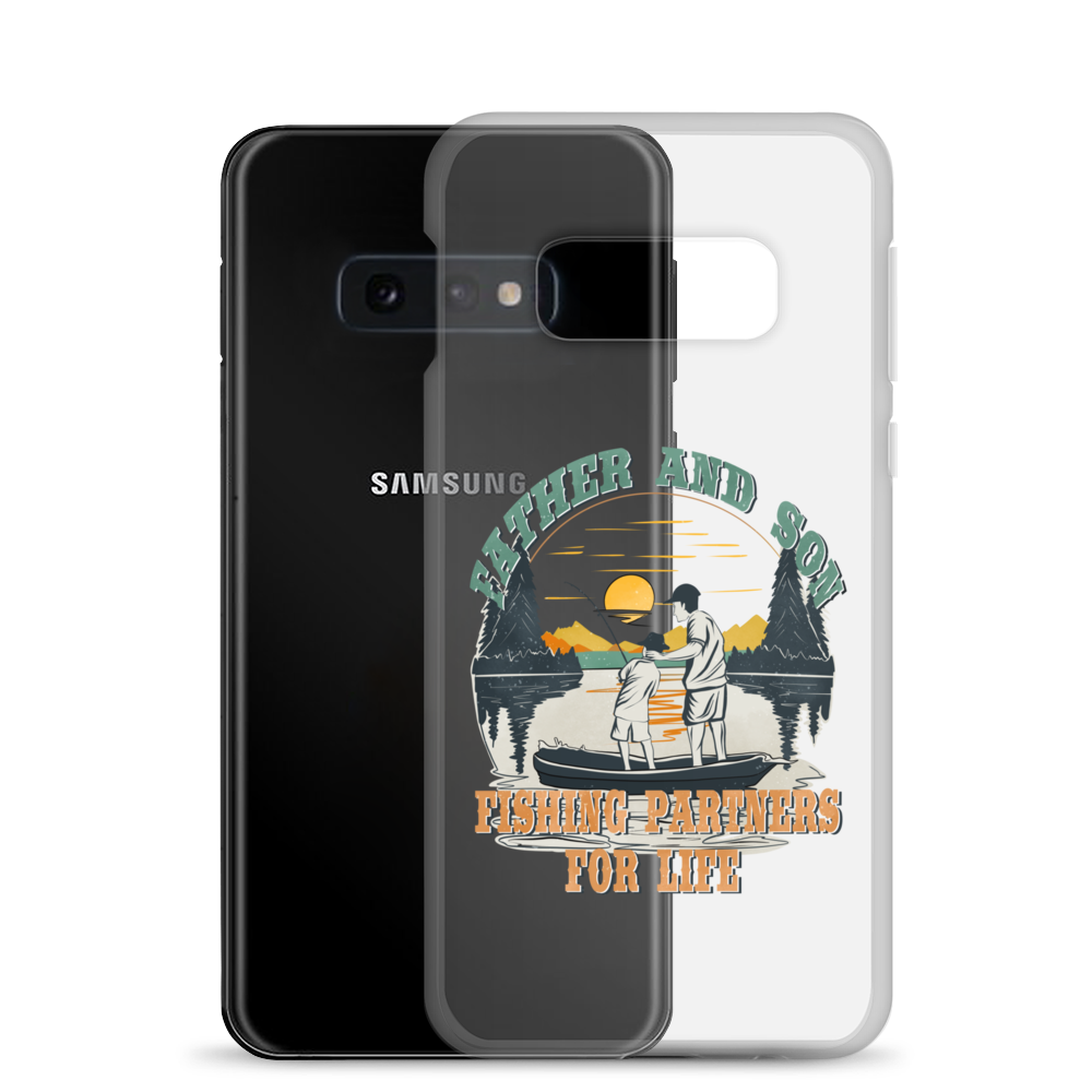 Father And Son Fishing Partners For Life Clear Case for Samsung®