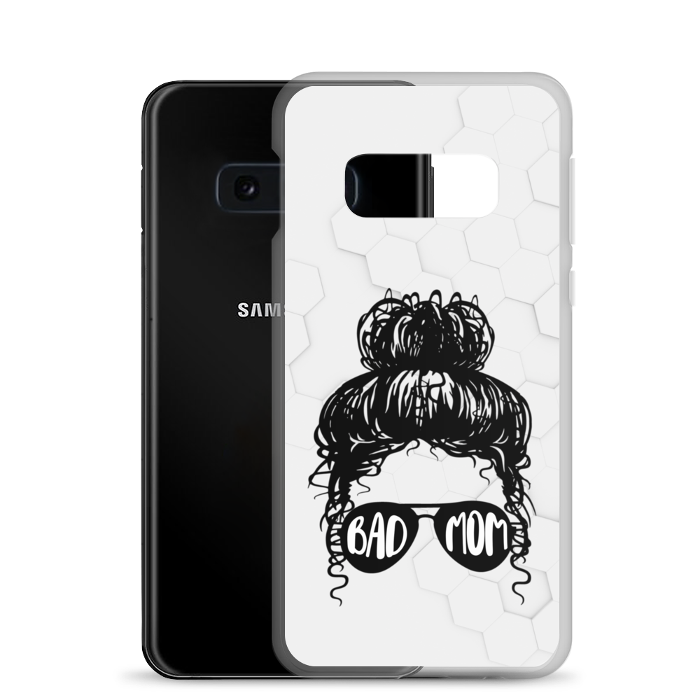 Bad Mom Messy Bun Clear Case for Samsung®