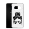 Bad Mom Messy Bun Clear Case for Samsung®