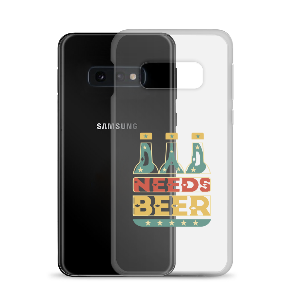 Dad Needs Beer Clear Case for Samsung®