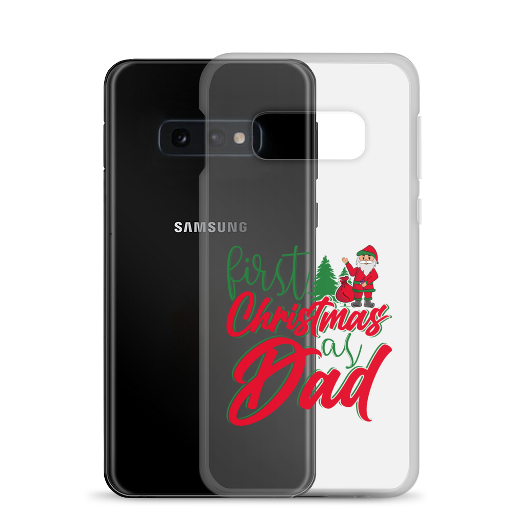 First Christmas As Dad Clear Case for Samsung®