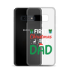 First Christmas As Dad Clear Case for Samsung®