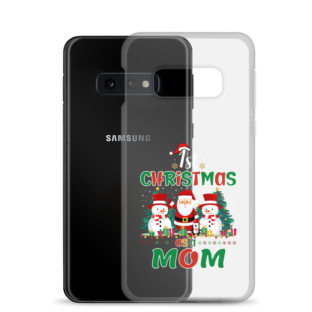 1st Christmas As A Mom Clear Case for Samsung®