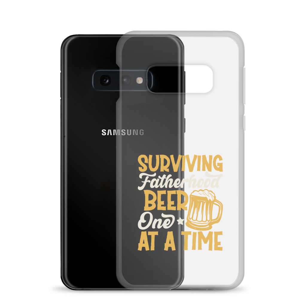 Surviving Fatherhood One Beer At A time Clear Case for Samsung®