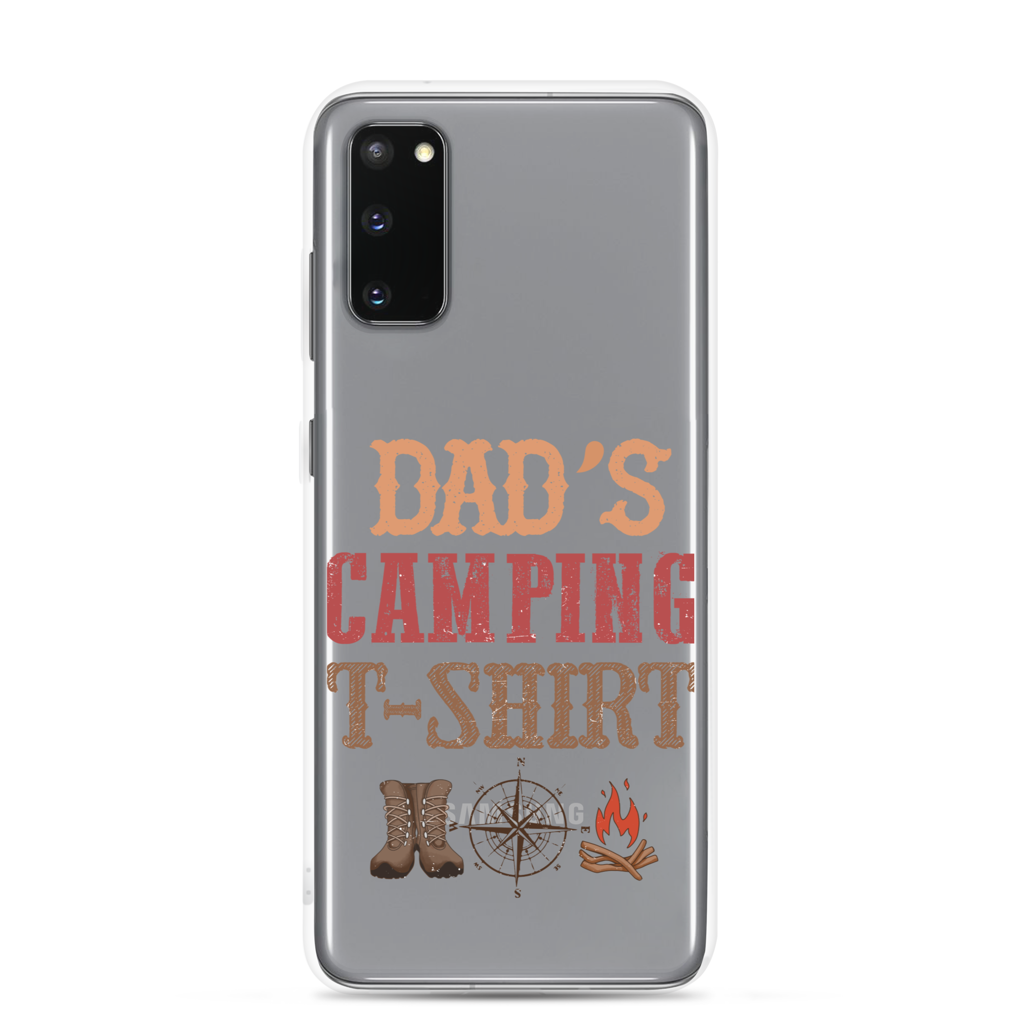 Dad's Camping T-Shirt Clear Case for Samsung®