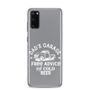 Dad's Garage Free Advice And Cold Beer Clear Case for Samsung®