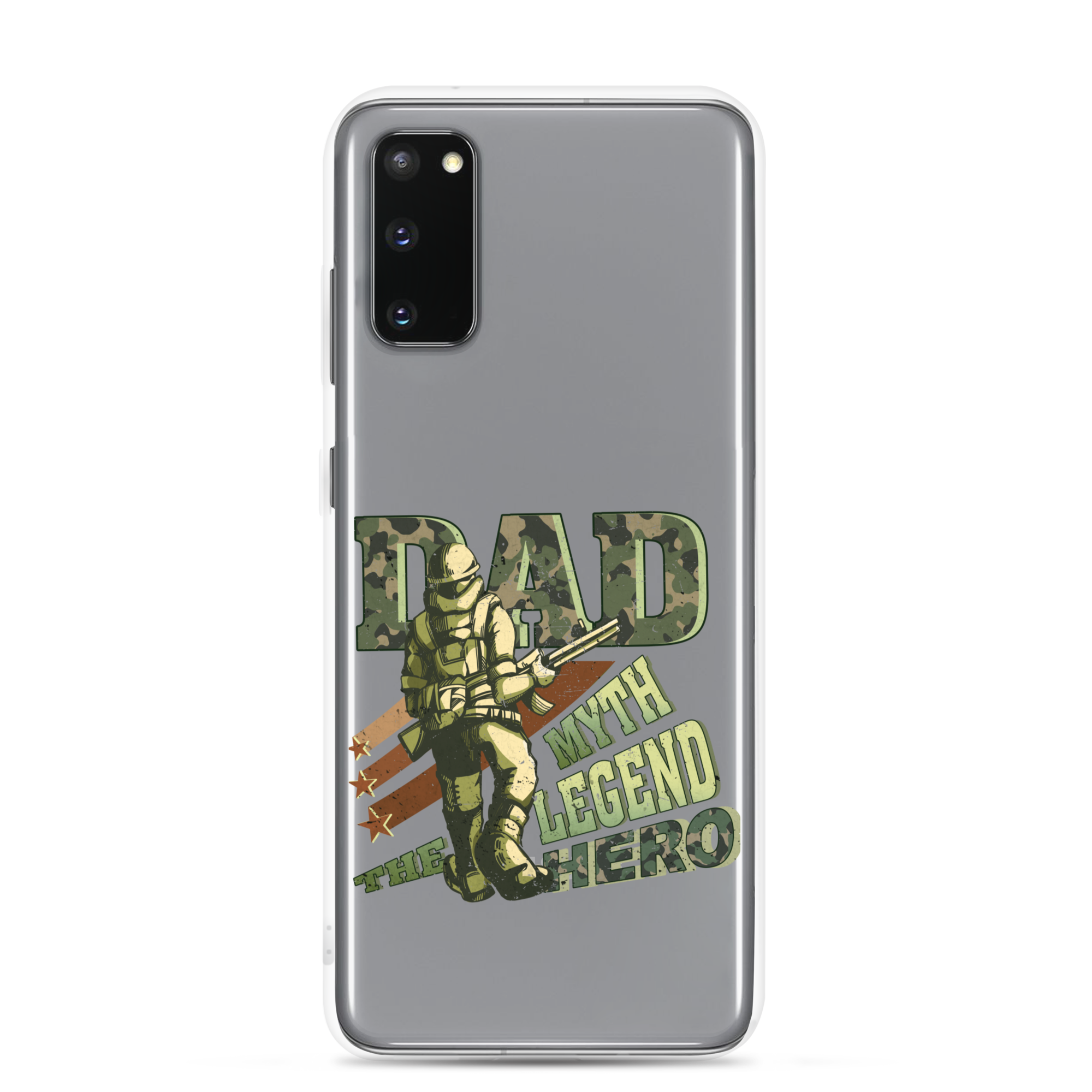 Dad The Myth The Legend The Hero Clear Case for Samsung®