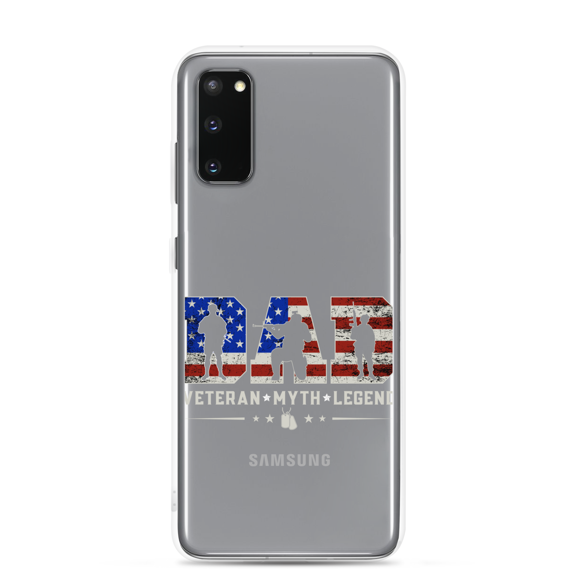 Dad Veteran Myth Legend Clear Case for Samsung®