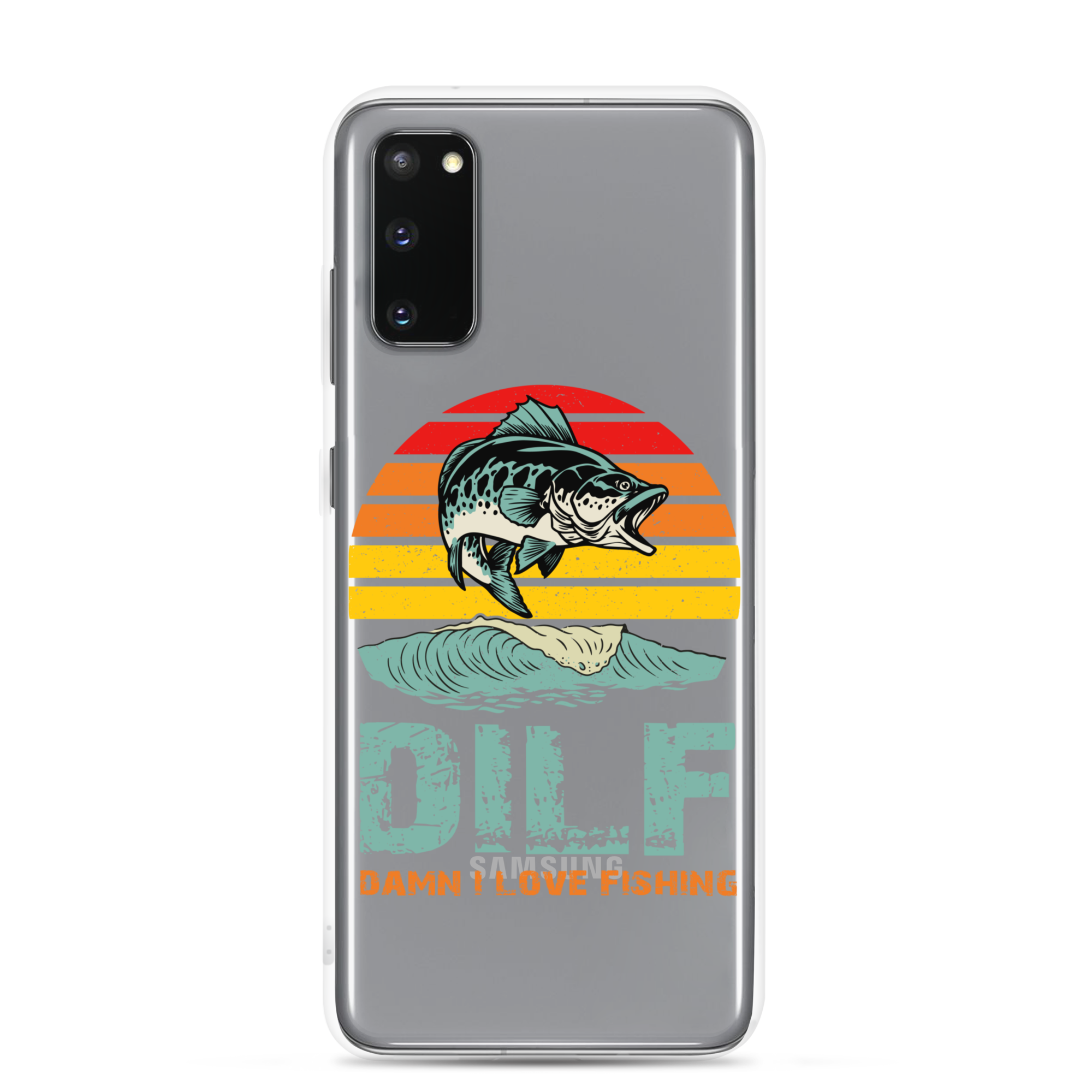 Dilf Damn I Love Fishing Clear Case for Samsung®