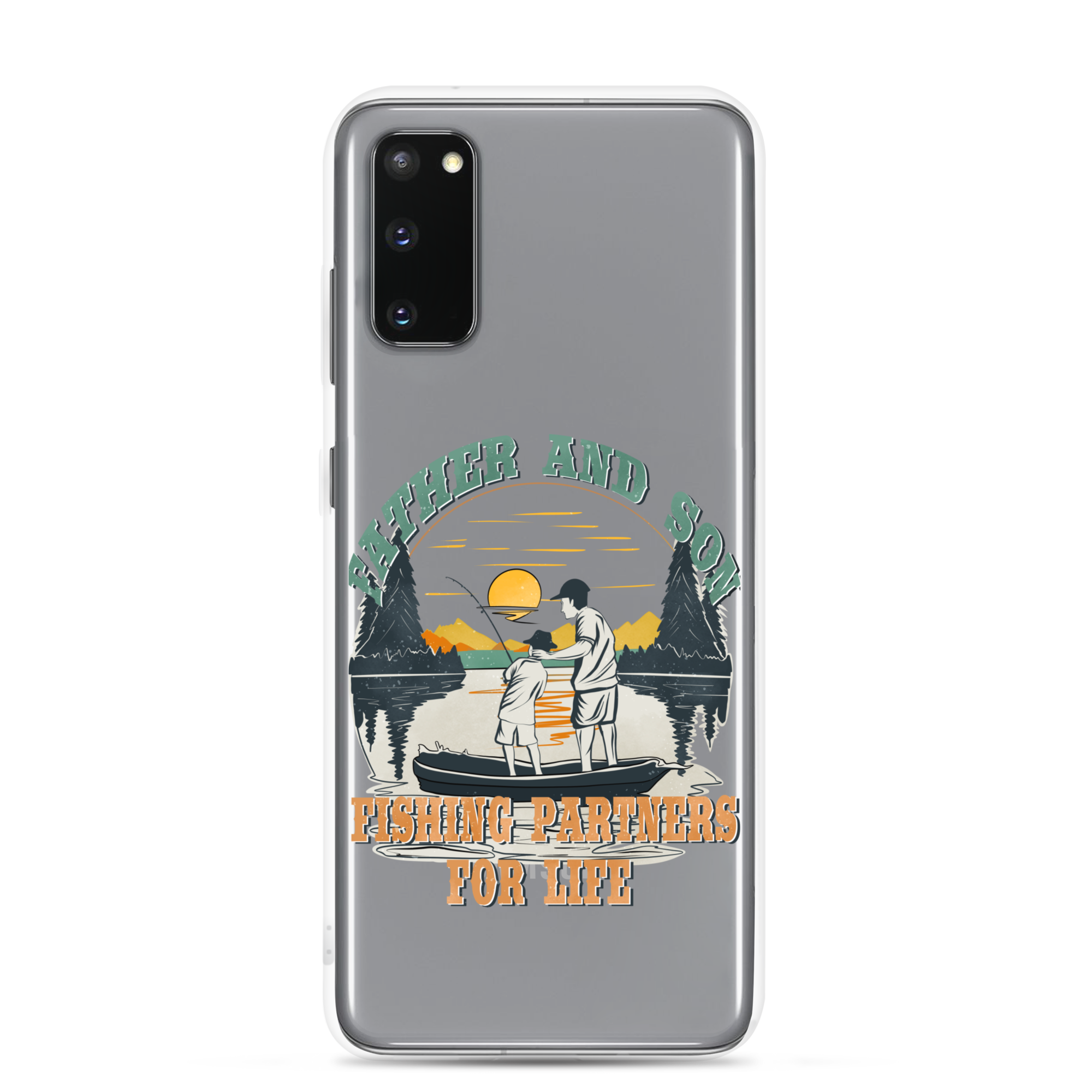 Father And Son Fishing Partners For Life Clear Case for Samsung®