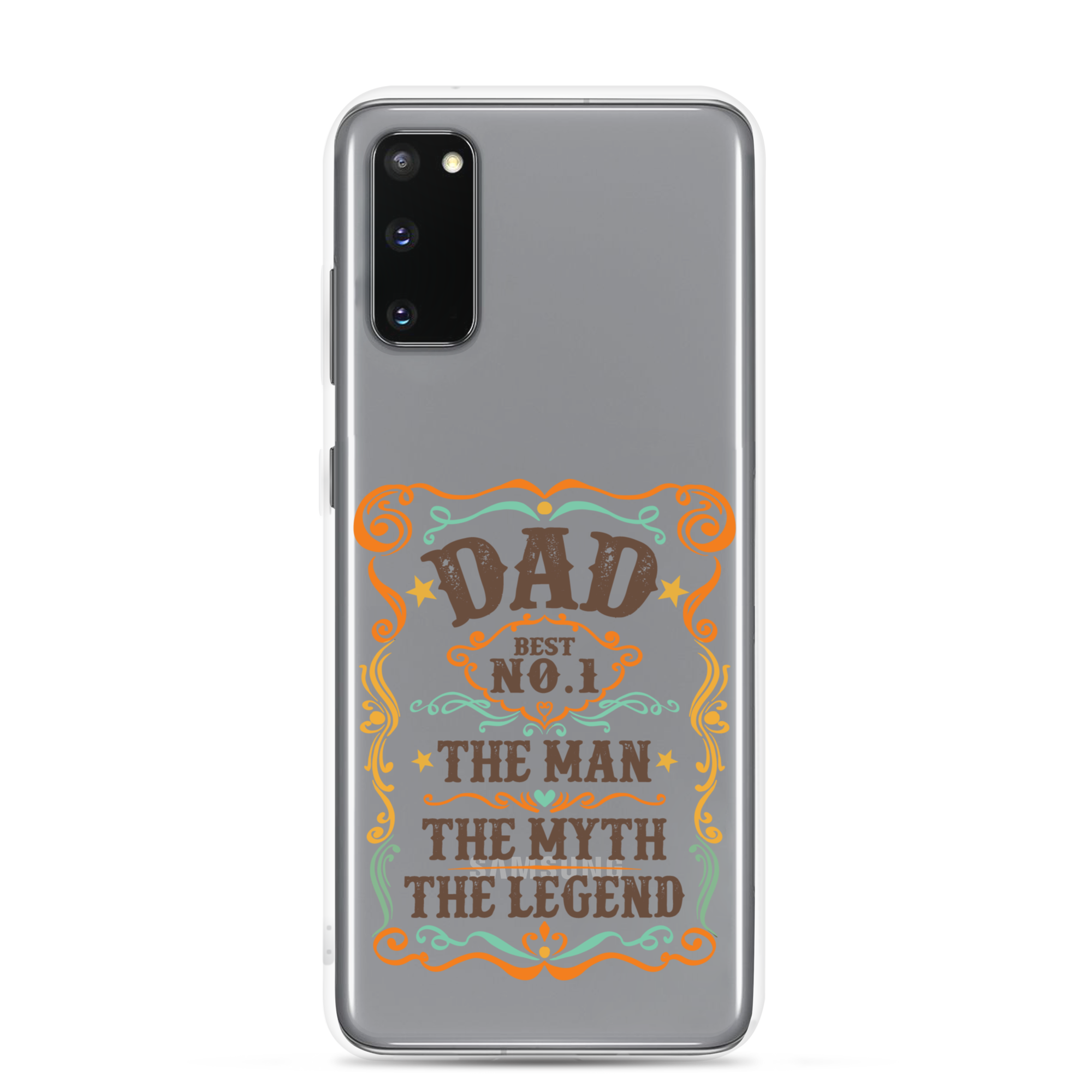 Dad Best Number 1 The Man The Myth The Legend Clear Case for Samsung®