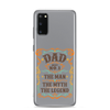 Dad Best Number 1 The Man The Myth The Legend Clear Case for Samsung®