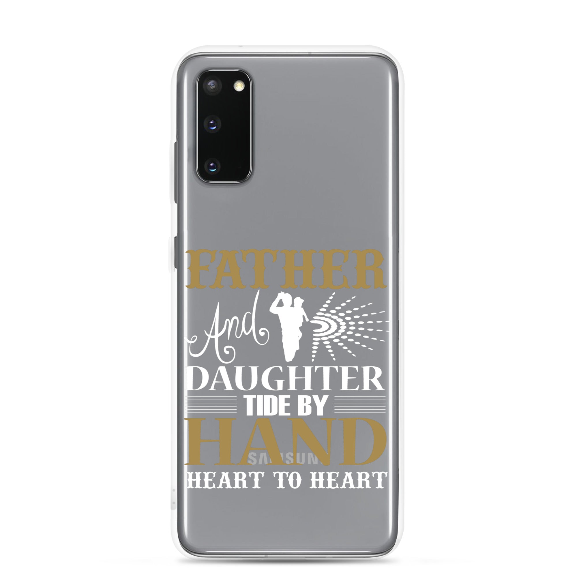 Father And Daughter Tide By Hand Heart To Heart Clear Case for Samsung®