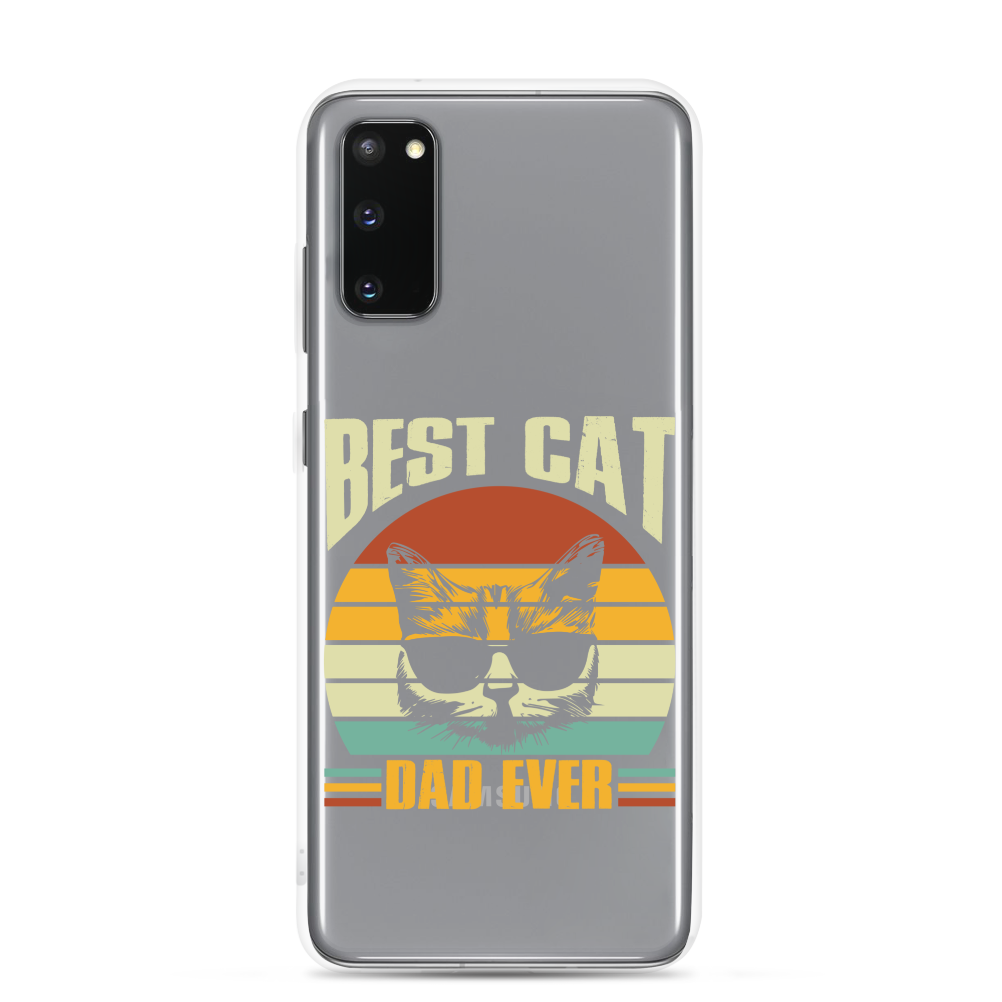 Best Cat Dad Ever Clear Case for Samsung®