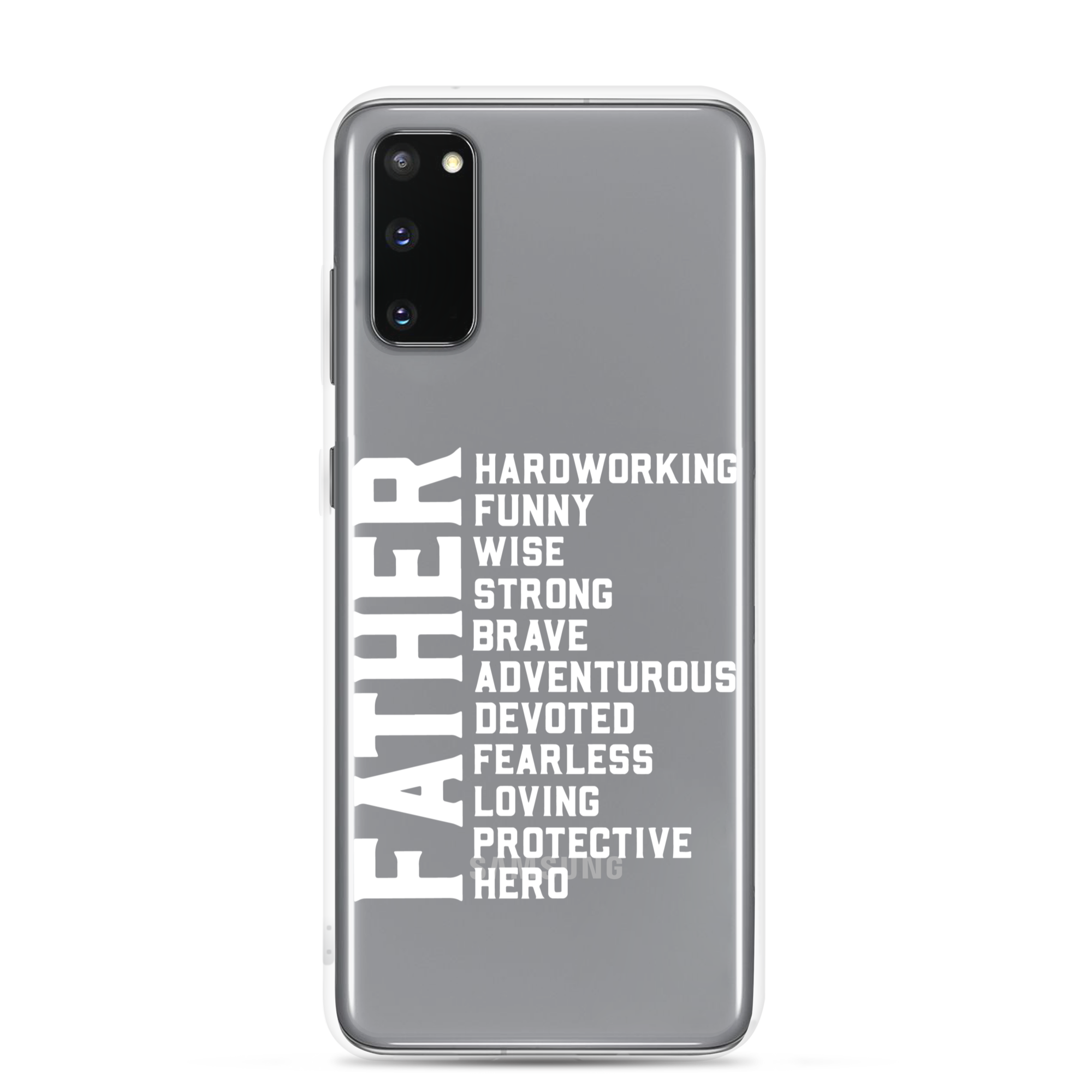 Father Hardworking funny Wise Strong Clear Case for Samsung®