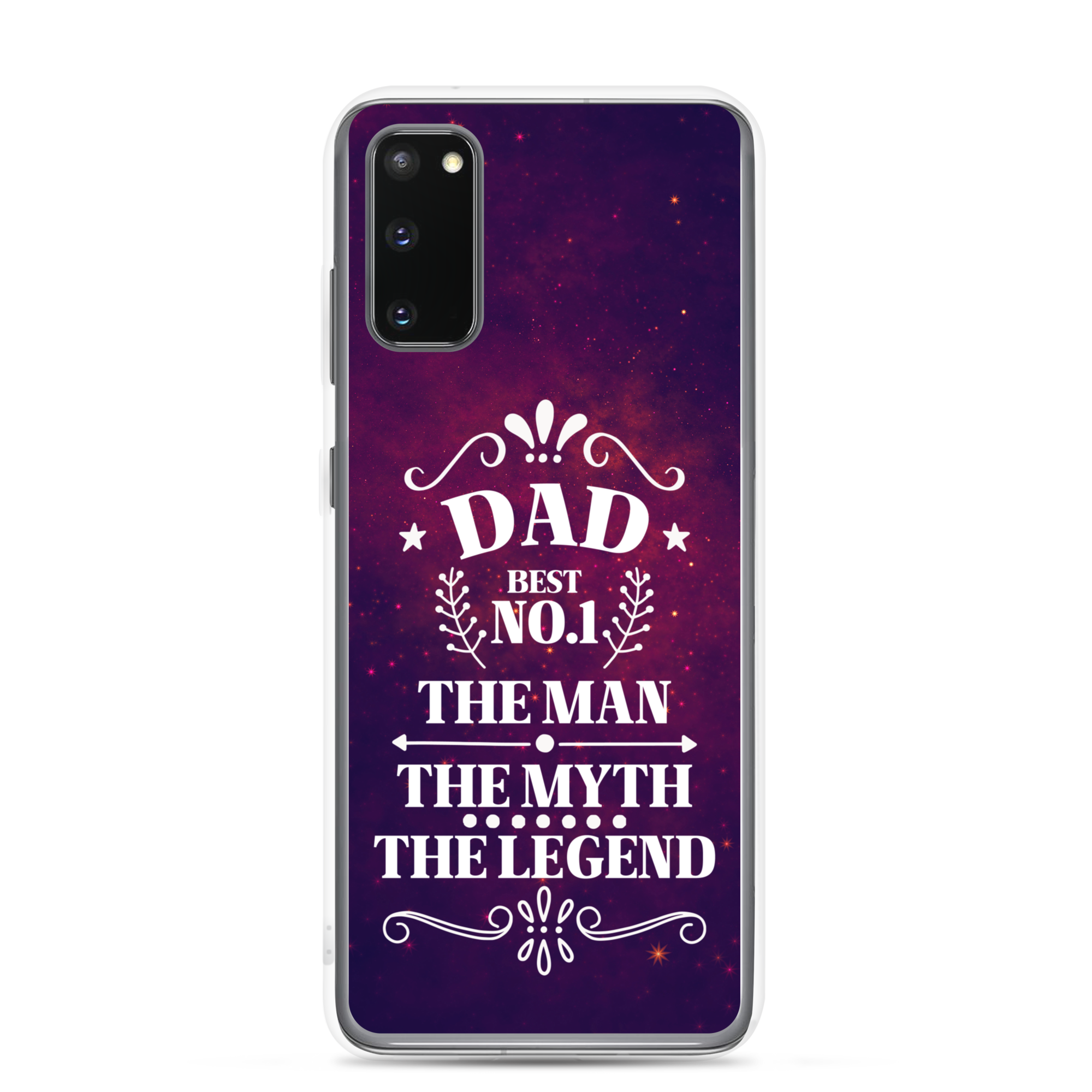 Dad Best Number 1 The Man The Myth The Legend Clear Case for Samsung®