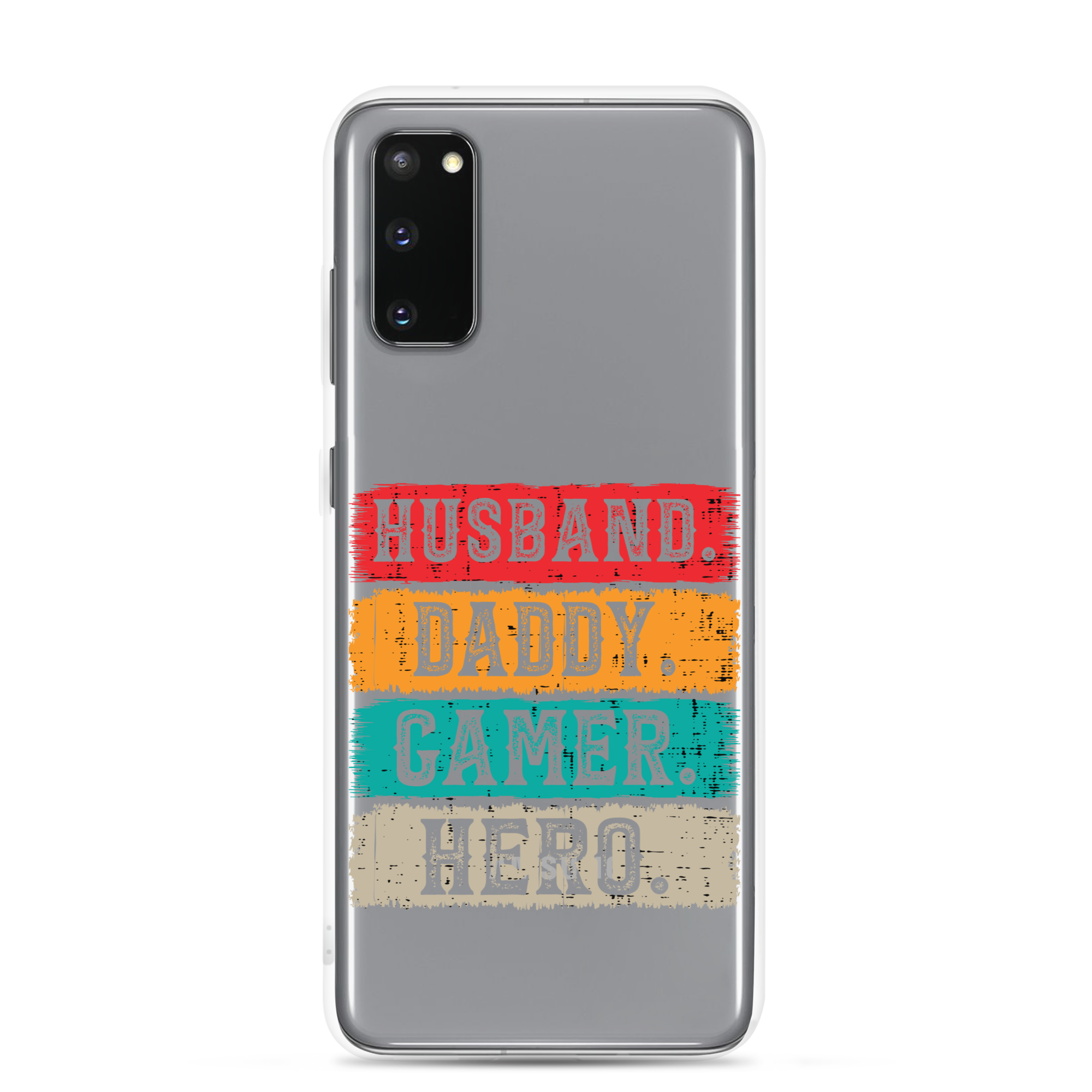 Husband, Daddy, Gamer, Hero Clear Case for Samsung®