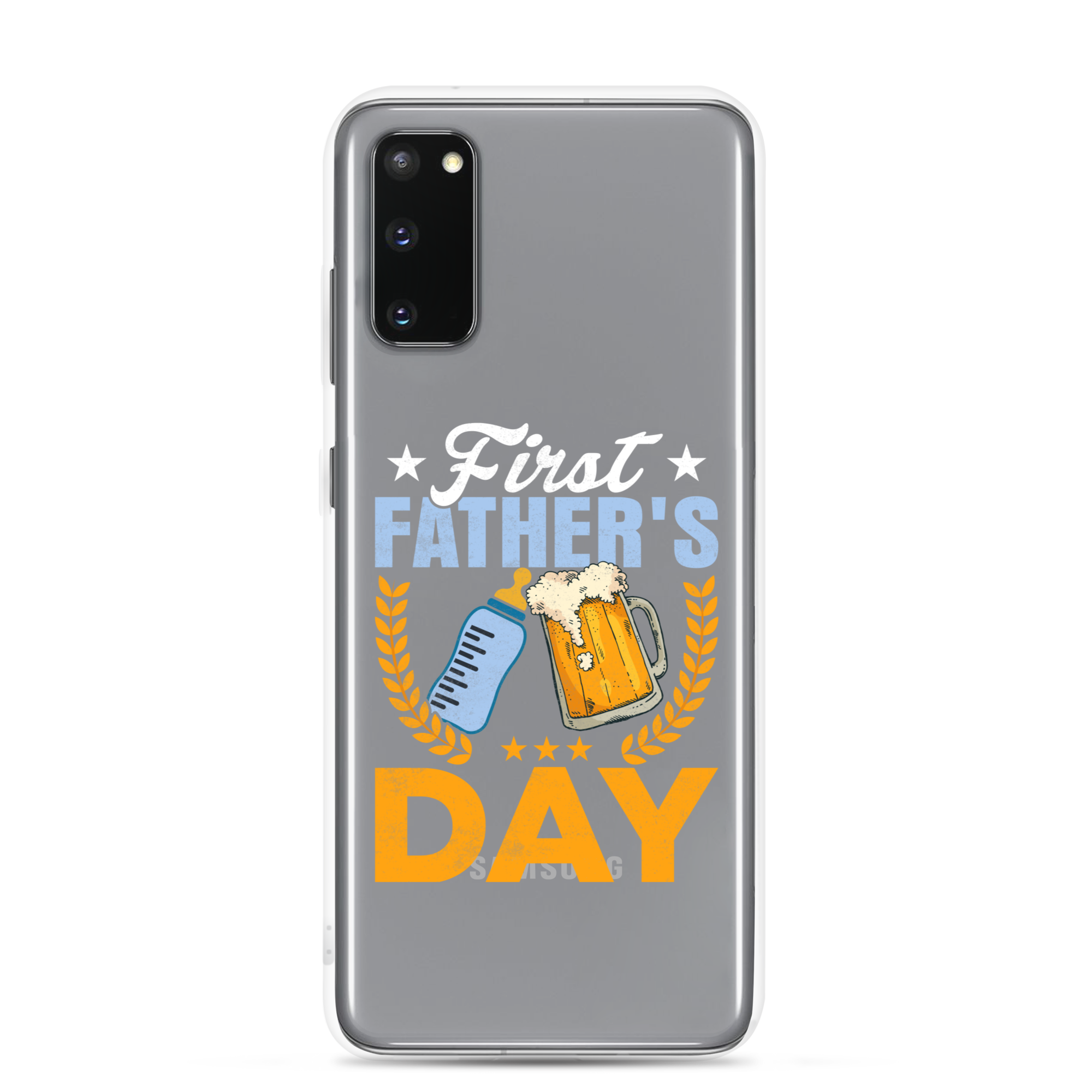 First Father's Day Clear Case for Samsung®