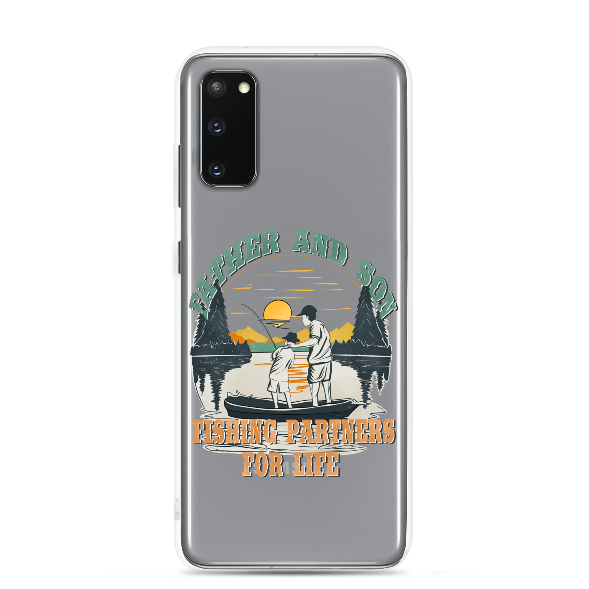 Father And Son Fishing Partners For Life Clear Case for Samsung®