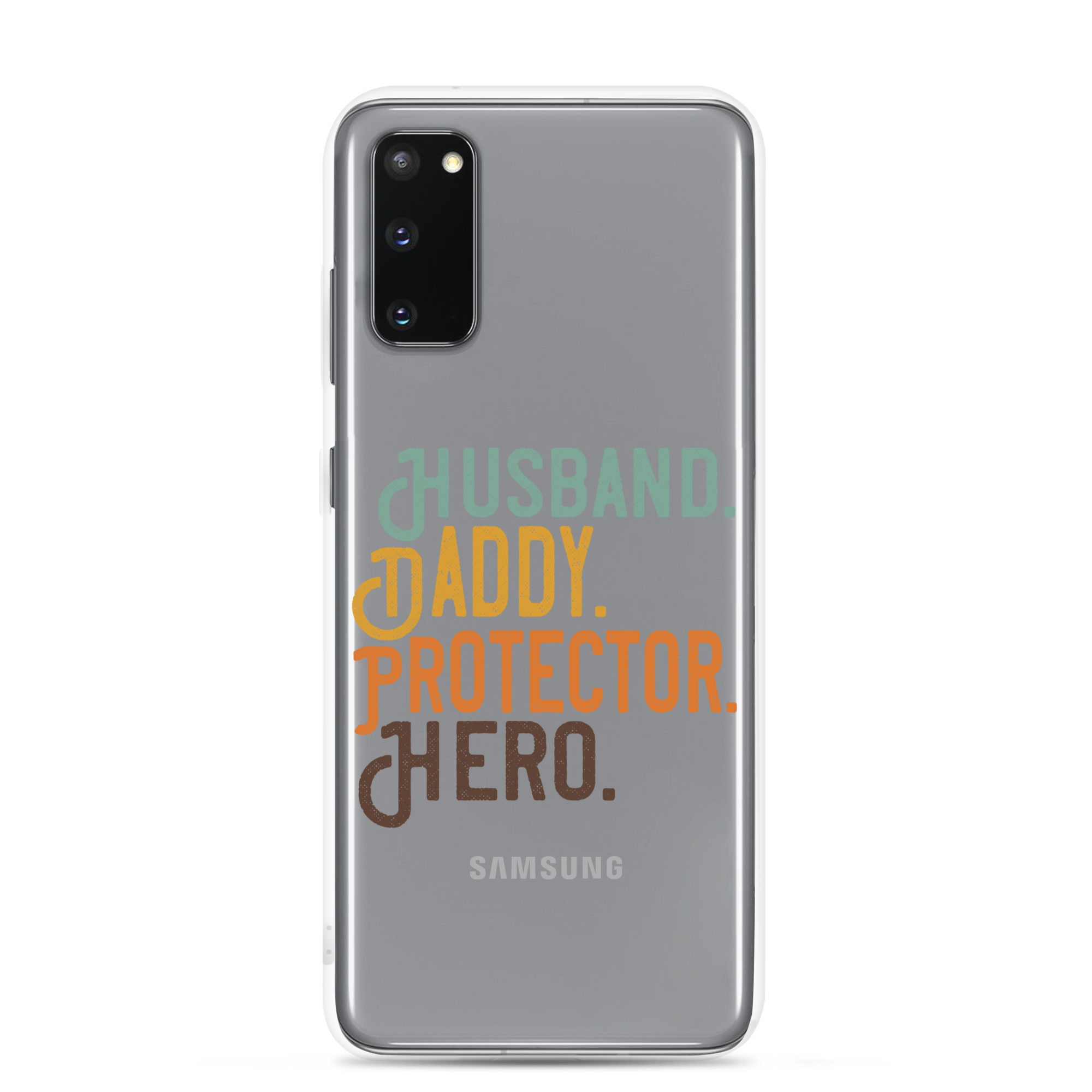 Husband. Daddy. Protector. Hero Clear Case for Samsung®