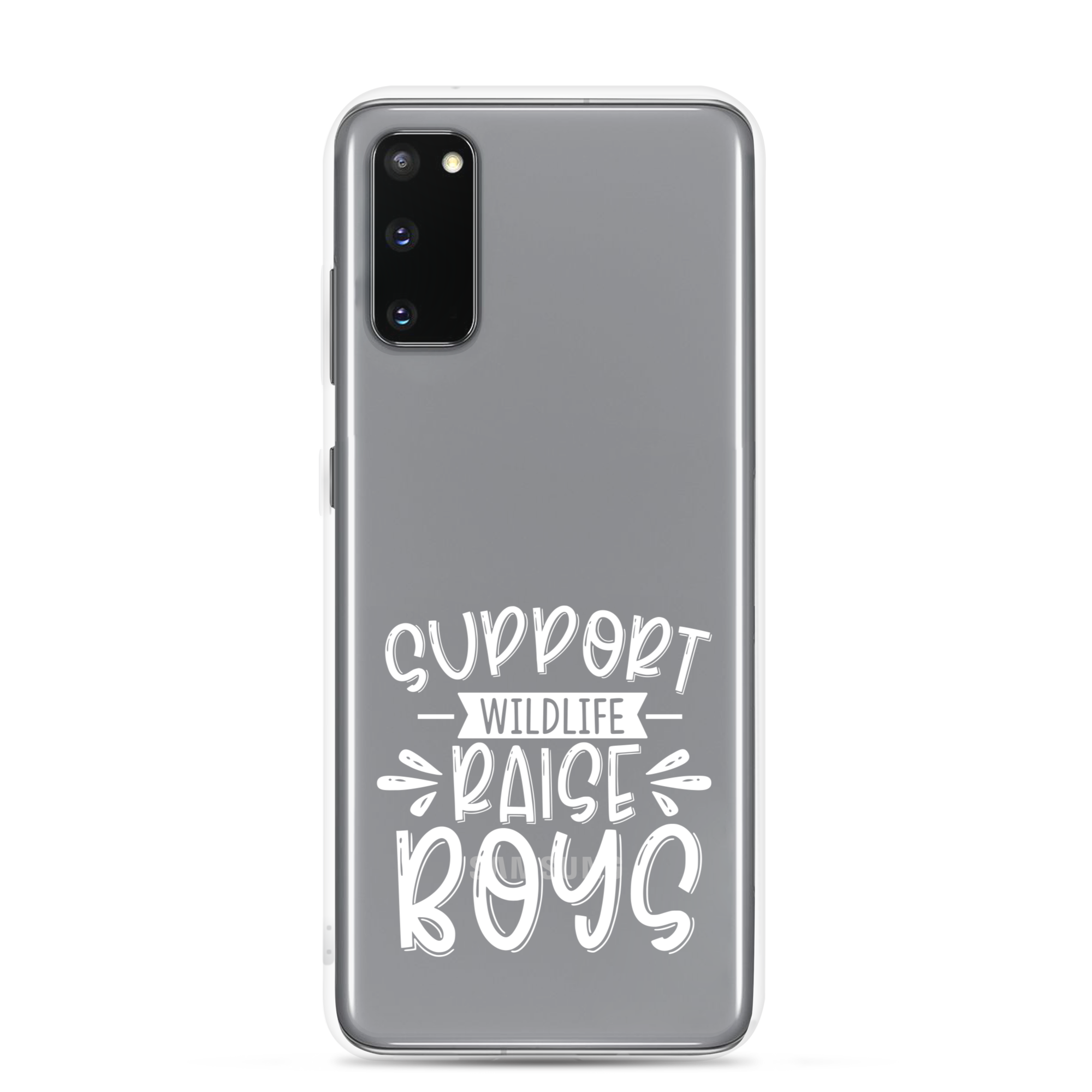 Support Wildlife Raise Boys Clear Case for Samsung®