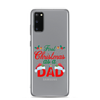 First Christmas As A Dad Clear Case for Samsung®