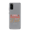 First Christmas As Dad Clear Case for Samsung®