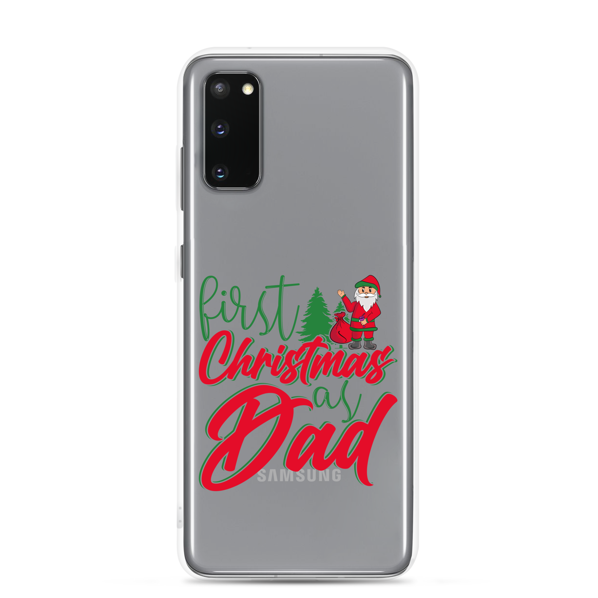 First Christmas As Dad Clear Case for Samsung®